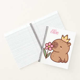 Carnet Princesse capybara