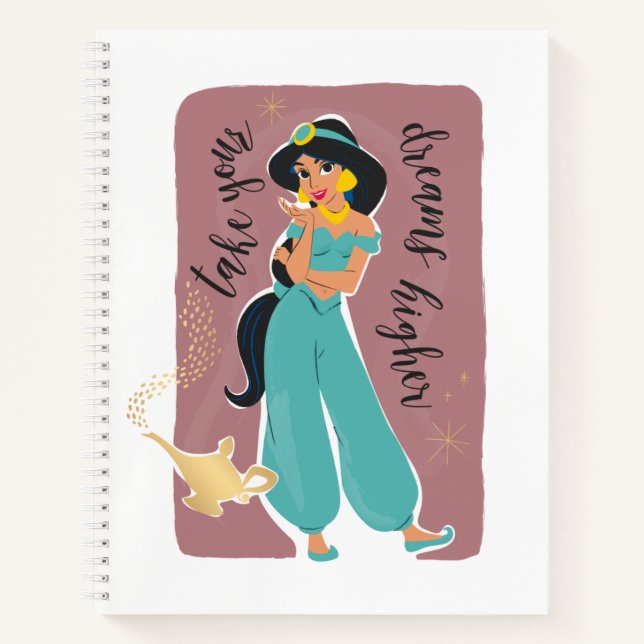 Carnet Princesse Jasmine - Prenez vos rêves plus haut (Devant)