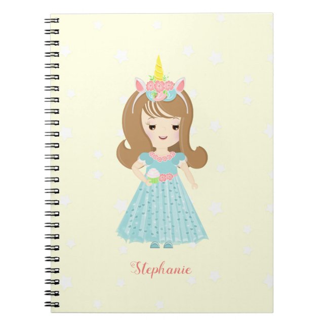Carnet Princesse Unicorn (Devant)