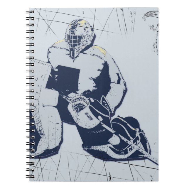 Carnet Pro Goalie - gardien de but de hockey sur glace (Devant)