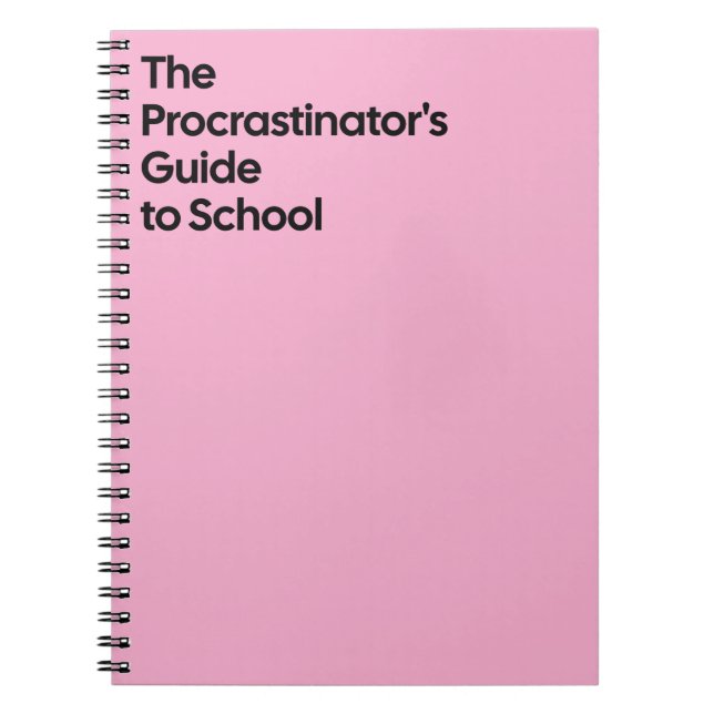 Carnet Procrastinator’s School Notebook (Devant)