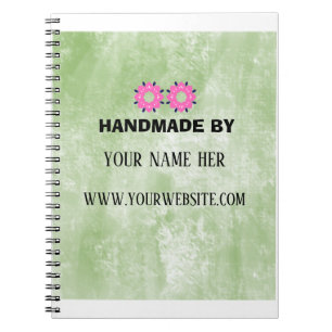 Carnet Produit Artisanal Fleuris Vintage Or Entreprise