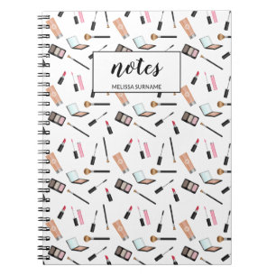 Carnet Produits de Maquillage Motif Avec Nom Personnalisé