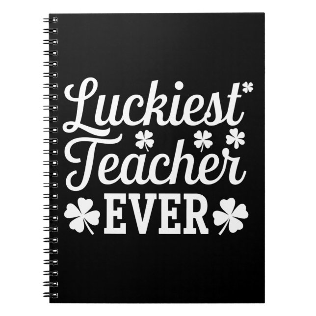 Carnet Prof le plus chanceux enseignant la Saint-Patrick (Devant)