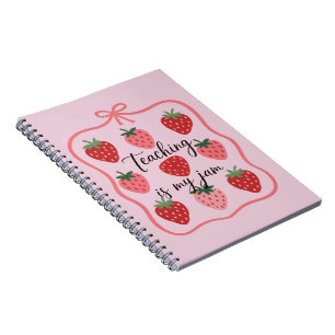 Carnet Professeur amoureux de fraise l'enseignement est m