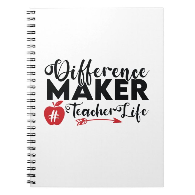 Carnet Professeur Art Différence Maker Vie de l'enseignan (Devant)