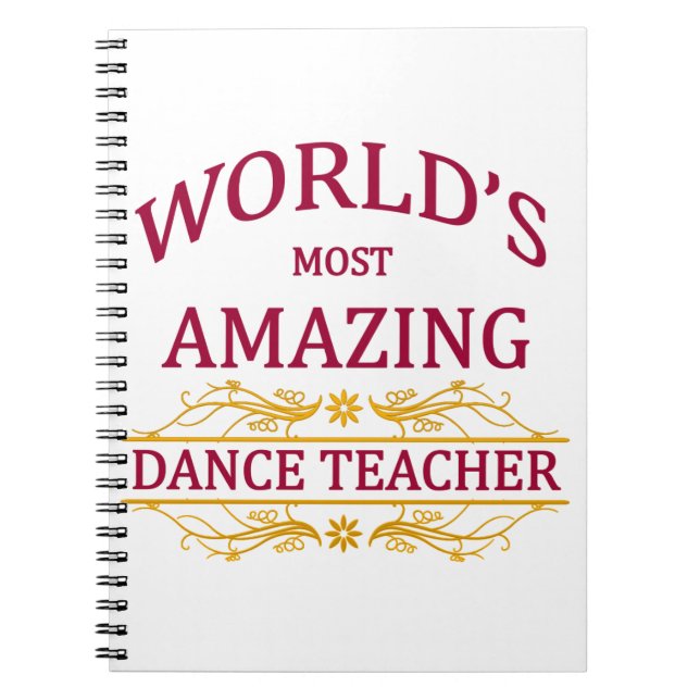 Carnet Professeur de danse (Devant)