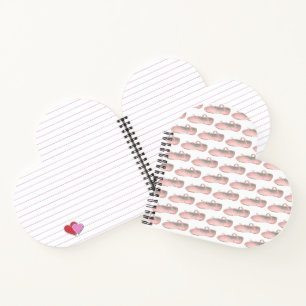 Carnet Professeur de danse de chaussures en ballet rose p