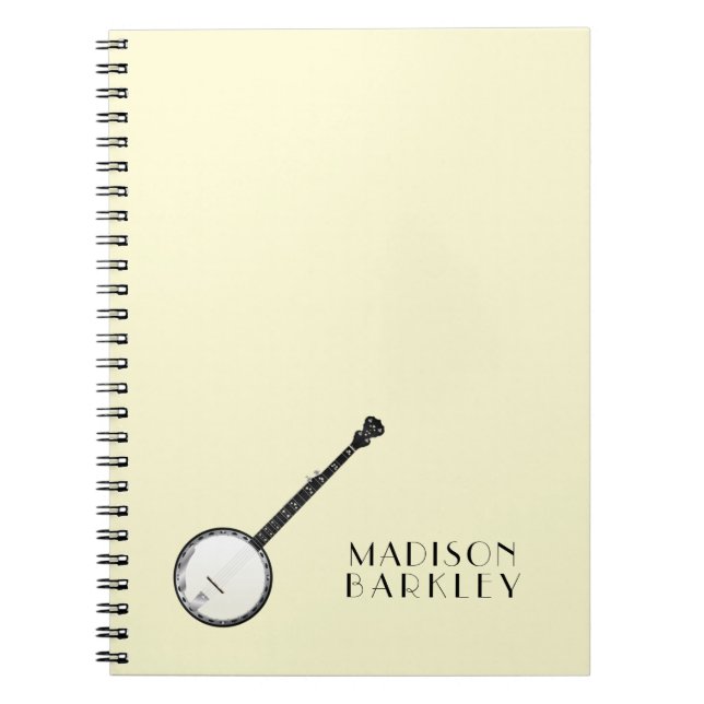 Carnet Professeur de musique de Banjo (Devant)