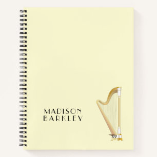 Carnet Professeur de musique musicale de Harp