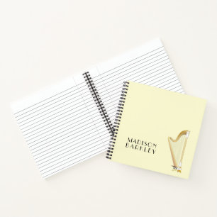 Carnet Professeur de musique musicale de Harp