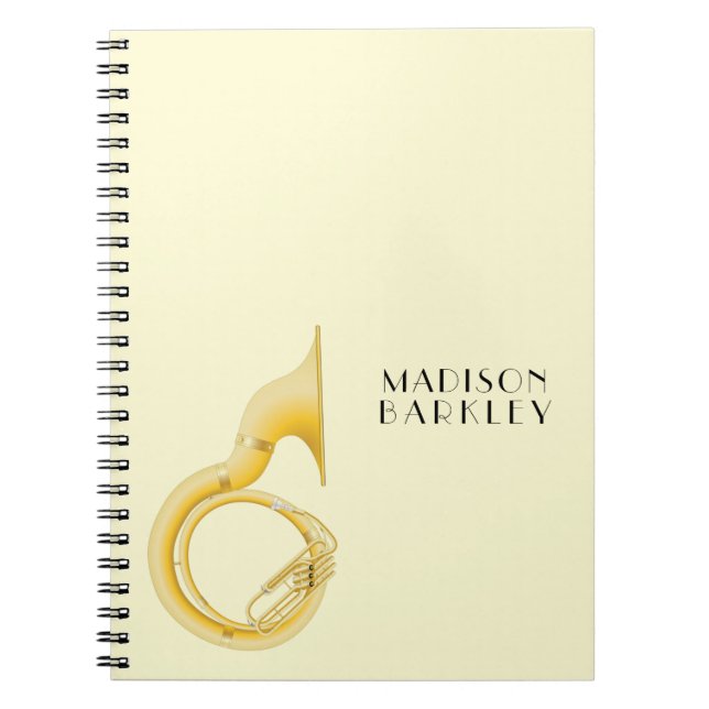 Carnet Professeur de musique sousaphone (Devant)