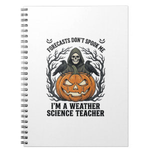 Carnet Professeur Météo Halloween Épouvantable Faucheur C