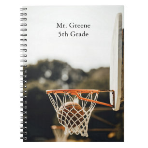 Carnet Professeur personnalisé Amateur de basketball de s