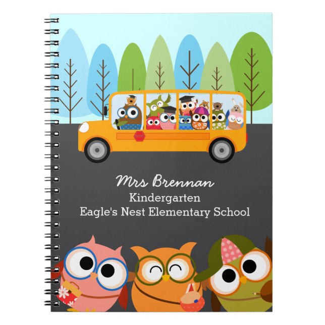 Carnet Professeur personnalisé dans le bus scolaire de Cu (Devant)