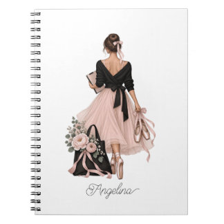 Carnet Professeure de ballet élégante Fille de mode