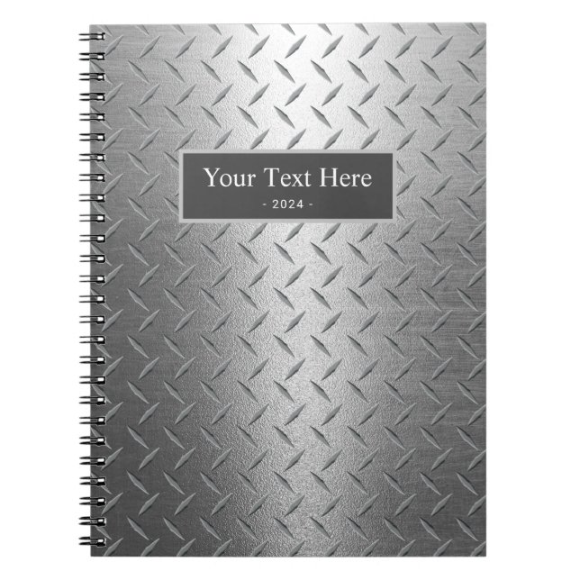 Carnet Professionnel Handyman Diamond Metal Texture (Devant)