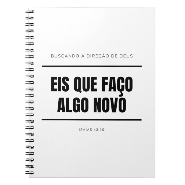Carnet Profetizando - caderno personalizado (Devant)