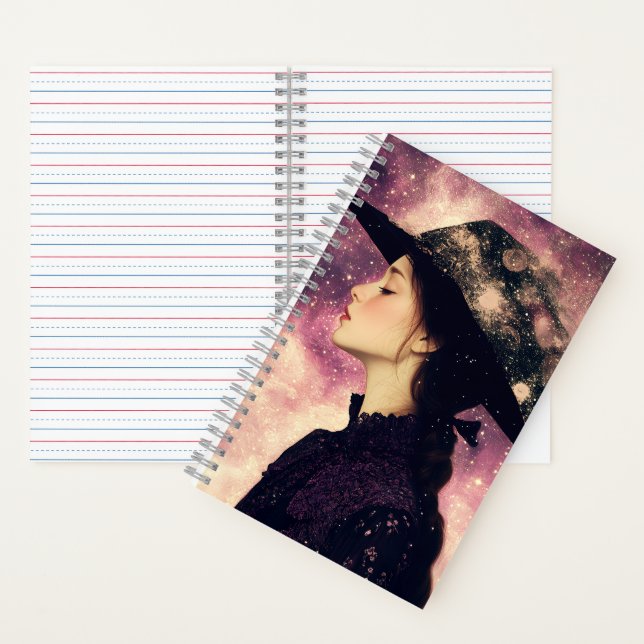 Carnet Profil d'une femme dans un Casquette noir - Muse c (À l'intérieur)