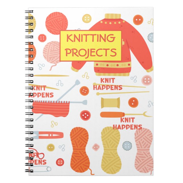 Carnet Projets tricots (Devant)