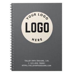 Carnet promotionnel du logo personnalisé