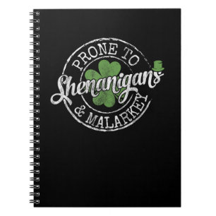 Carnet Prone To Shenanigans & Malarkey Fun Clochers St Pa