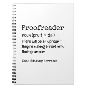 Carnet PROOFREADER Fun Definition Ils sont leur