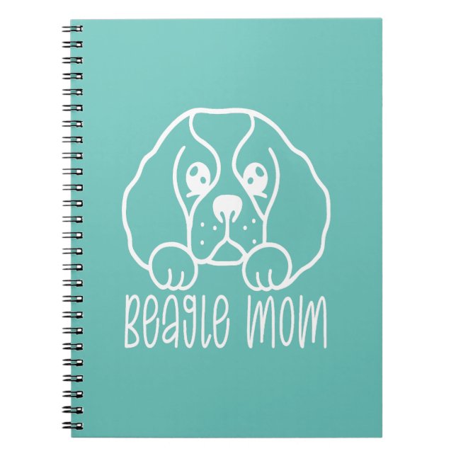 Carnet Propriétaire de chien beagle Maman / Amoureux des  (Devant)