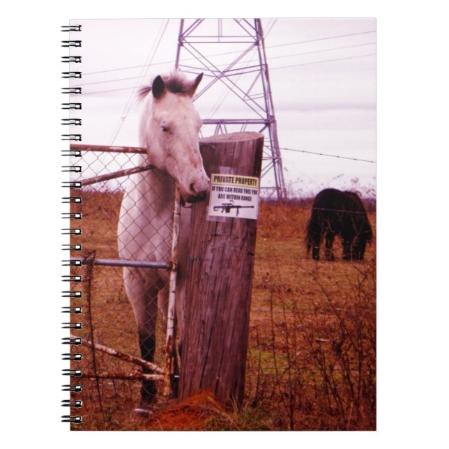 Carnet Propriété privée lavender Horse (Devant)