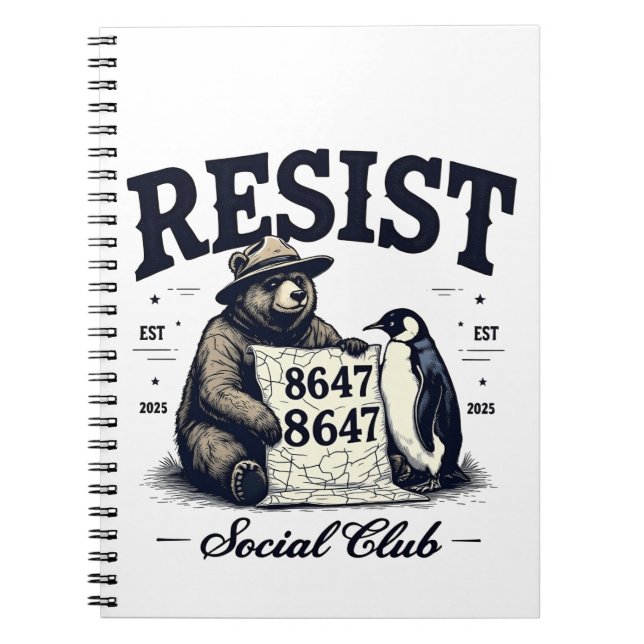 Carnet Protéger le parc national anti-Trump 8647 contre l (Devant)