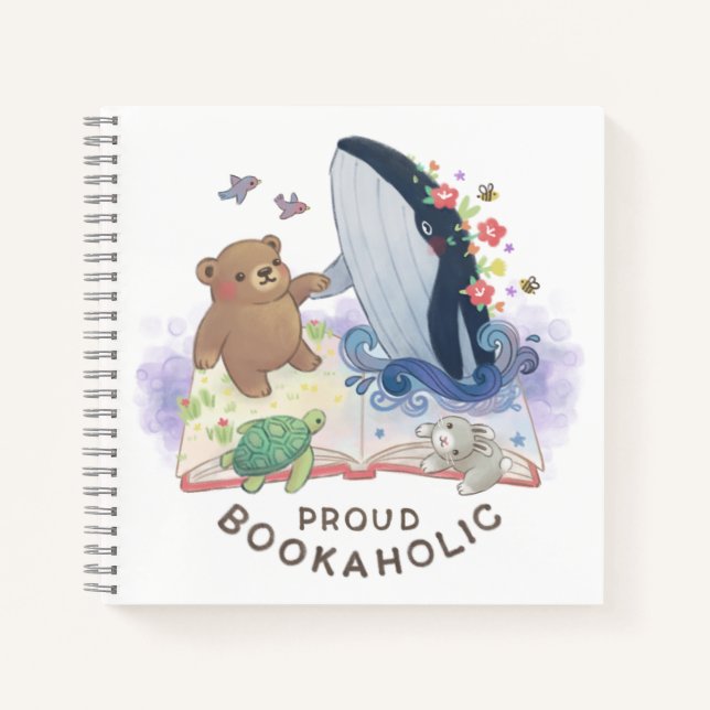 Carnet Proud Bookaholic: Magic of Books Illustration (Devant)