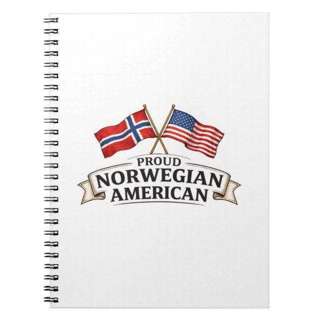 Carnet Proud Norwegian American Notebook (Devant)