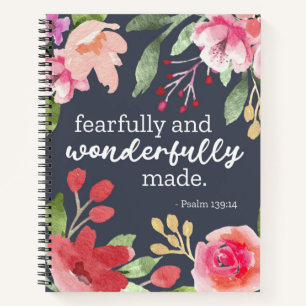 Carnet Psaume 139:14 - Fearful and Wonderful Fade