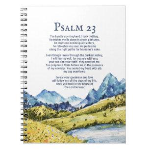 Carnet Psaume 23 NKJV Le Seigneur est mon berger