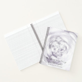 Carnet Psaume 30:5 Étude Biblique Bokeh Personnalisé 