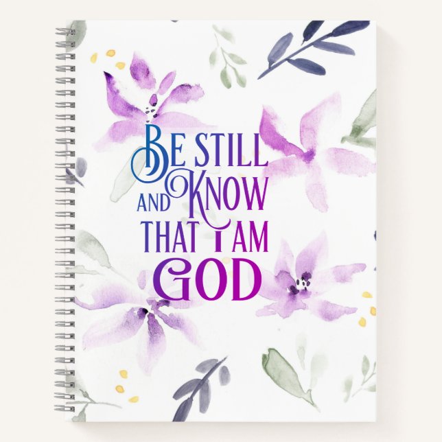 Carnet Psaume 46:10 Be Still and Know that I (Devant)