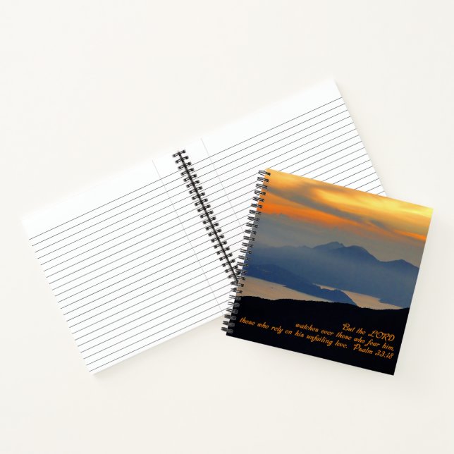 Carnet Psaumes 33:18 Inspirational (Intérieur)