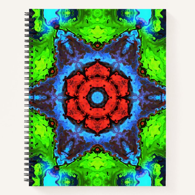 Carnet psychédélique hippie (Devant)