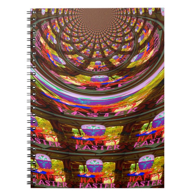 Carnet Psychédélique Pâques Kaleidoscope Art (Devant)