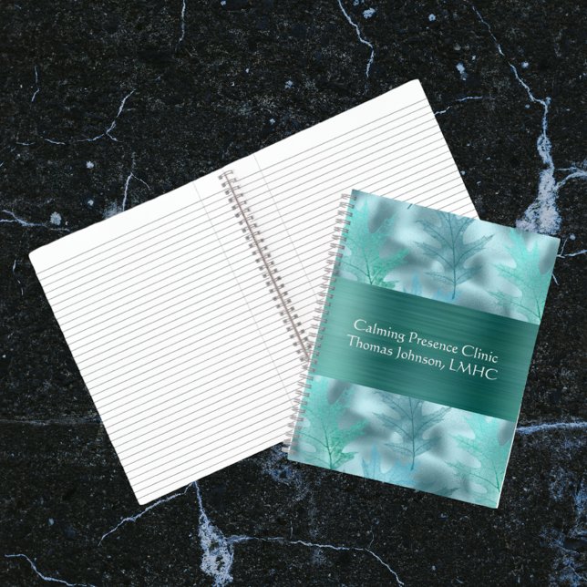 Carnet Psychothérapie ou conseillère Turquoise feuilleté  (Créateur téléchargé)