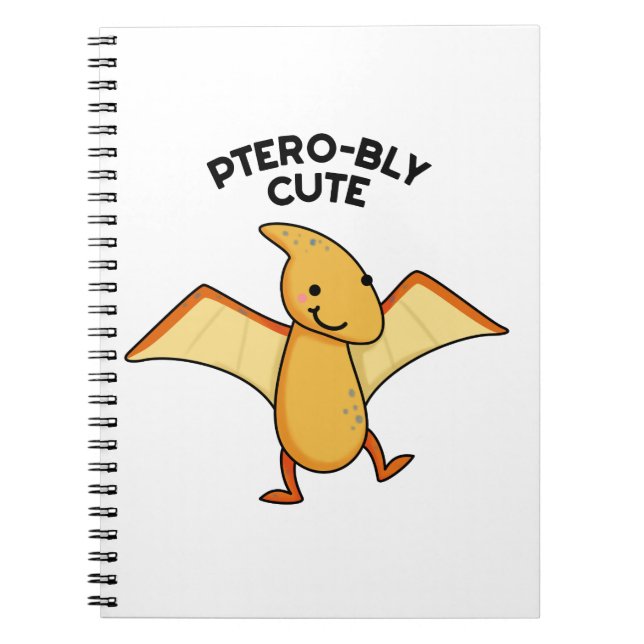 Carnet Ptérobly Mignon Dinosaure Ptérodactyle Pun  (Devant)