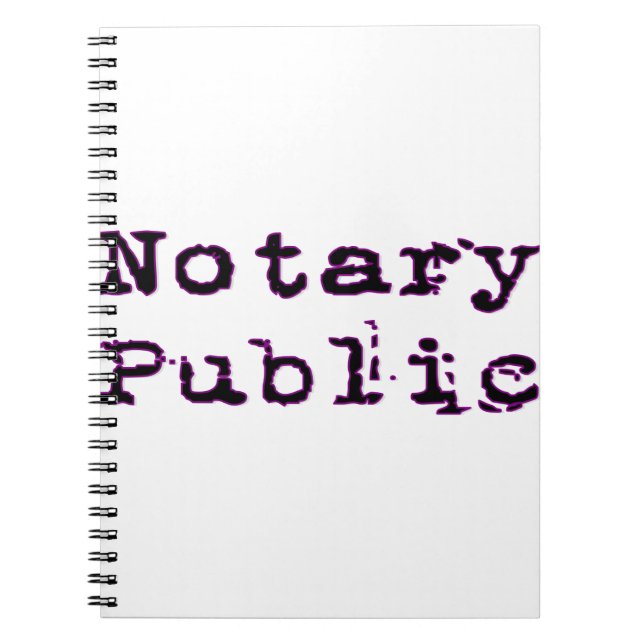 Carnet  Public notaire (Devant)