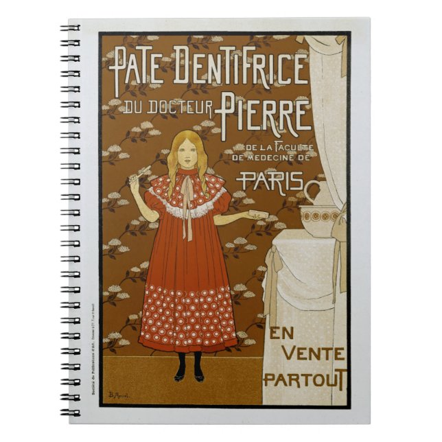 Carnet Publicité pour dentifrice Art Nouveau (Devant)