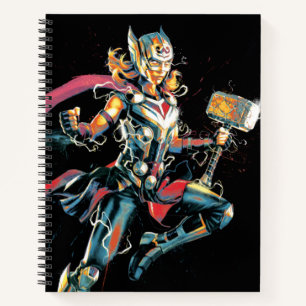 Carnet Puissant Thor Illustré Caractère Art