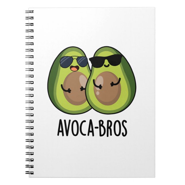 Carnet Pun Avoca-bros amusant Avocado (Devant)
