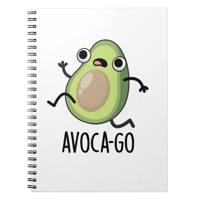 Carnet Pun Avoca-go amusant Avocado (Devant)