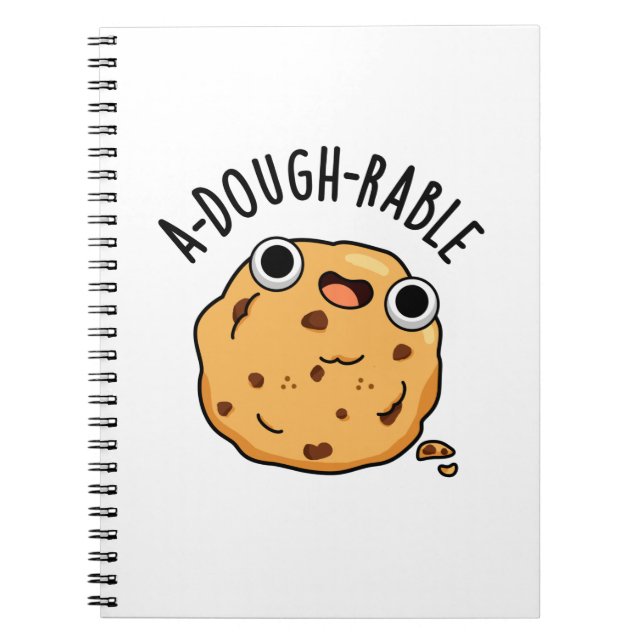 Carnet Pun de cookie drôle A-dough-rable  (Devant)