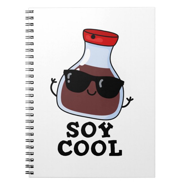 Carnet Pun de sauce soja drôle Soy Cool Funny  (Devant)