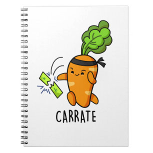 Carnet Pun Karaté Carotte Drôle Carrate