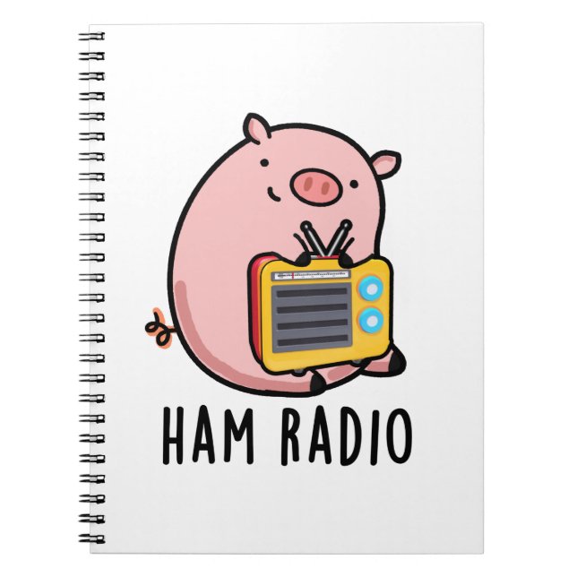Carnet Punition de cochon drôle de radio amateur  (Devant)